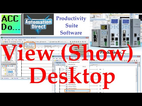 Productivity PLC Suite Software - View Desktop
