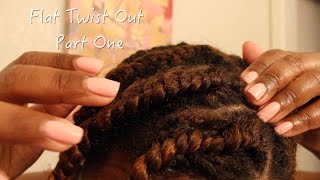 Flat Twist Out on dry natural hair (Part 1)