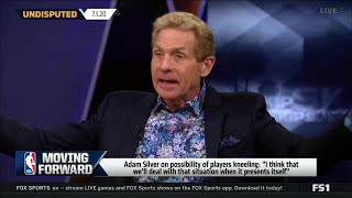 UNDISPUTED - Skip Bayless reacts to Adam Silver's latest message of players kneeling