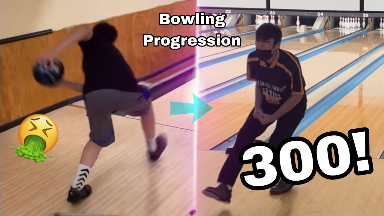 TwoHanded Bowling Progression (3 Years) YouTube