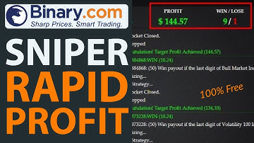 Binary.com Bot Free | Rapid Profit Strategy  | Sniper Bot
