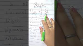 Prefix Use Of Bi #grammar #basic #english #Shorts