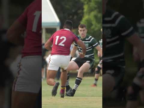 An example of a perfect tackle in rugby