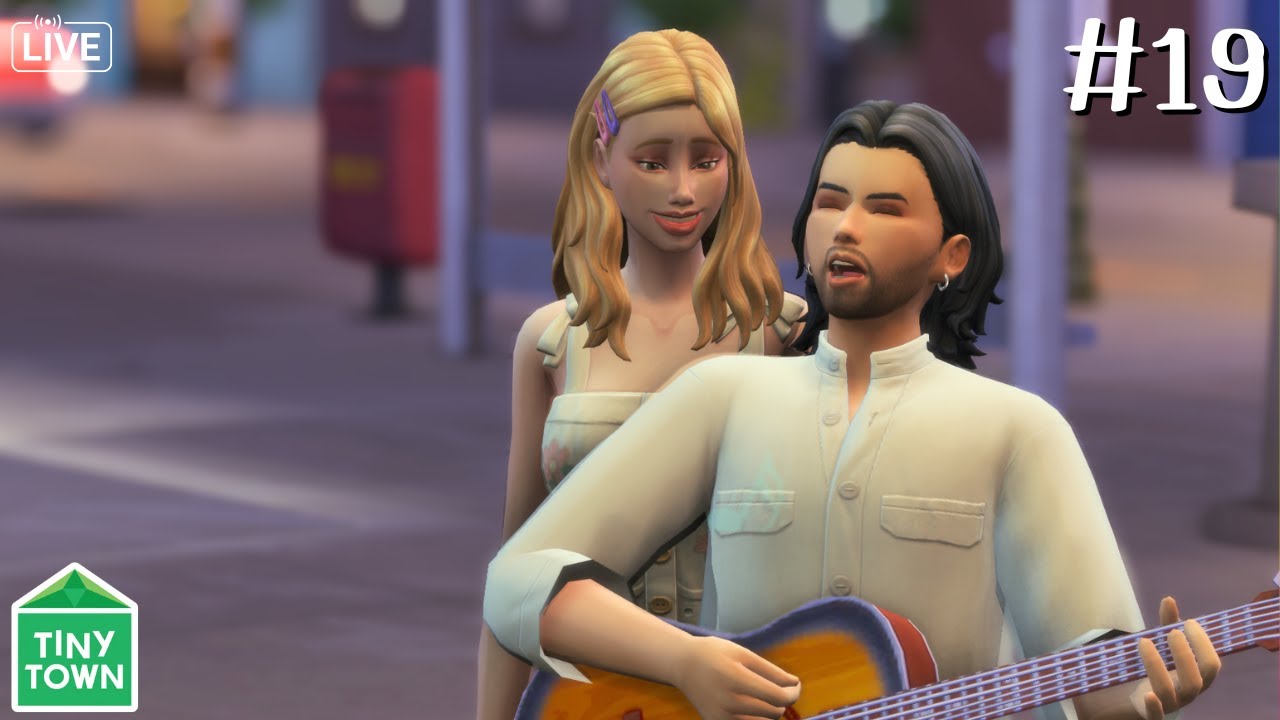 Ep.19 เจ๊บใจเด้อดีดกีต้าร์ และ เลนิล่าพาจัดดอก 🏡 | The Sims 4 | Tiny Town Challenge