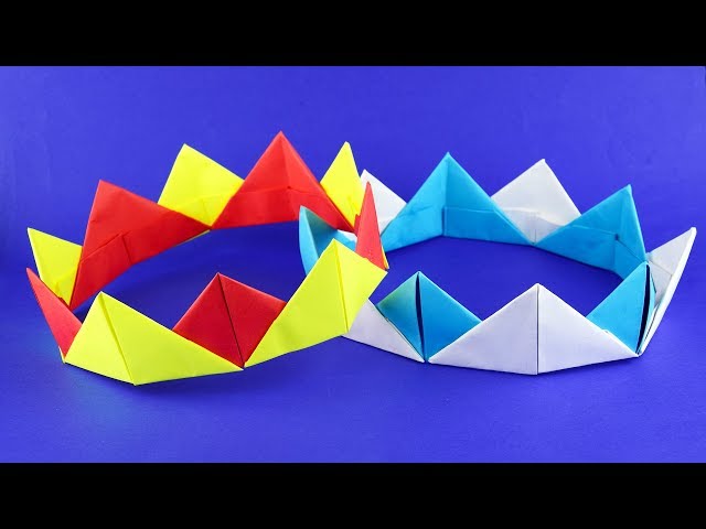 Бумажная корона – оригами