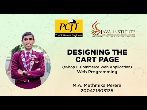 Designing Cart Page | Task 27 | E-shop Web Application | Java Institute