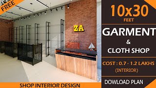 10X30 Cloth Shop | Garment Shop Interior Design Ideas | Cloth Shop Interior Design | Menswear Shop screenshot 1