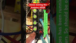 Making sure the Arduino ADSR doesn’t crash mid-set… #sdiy #modular #diymodular