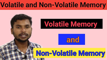 Volatile memory and nonvolatile memory | What is volatile and nonvolatile memory in hindi |