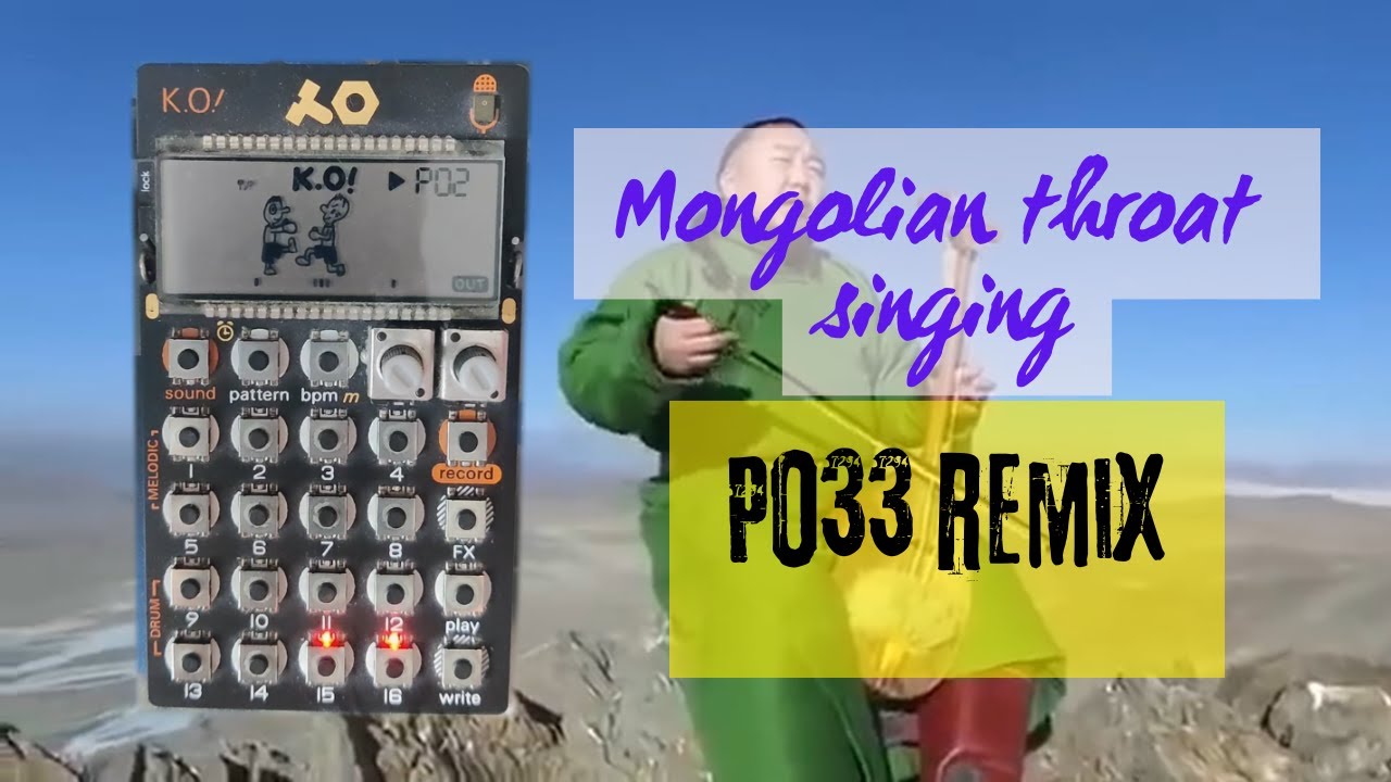 Pocket Operator KO33 (PO33) - Mongolian throat singing (remix) [Bass Overtuned]