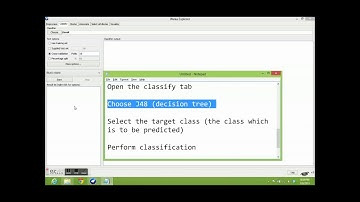 Weka Preprocessing & Classification Demo