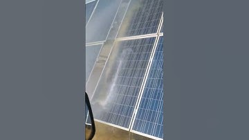 Solar panel cleaning process- Good tools and machinery make work easy