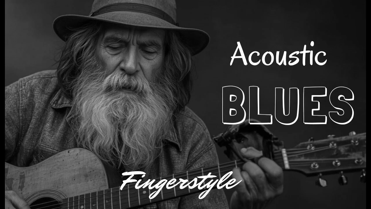 Midnight Whiskey Blues, Acoustic Blues Fingerstyle Relax..