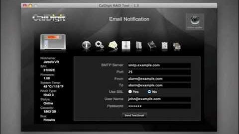 CalDigit LCD RAID TOOL