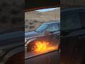 Man driving F-150 on its rim with sparks flying out in Reno Nevada