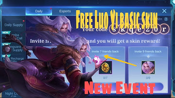 Get Luo Yi Basic Skin Free New Event On Mobile Legends