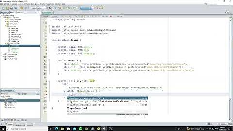 Java Game Tutorial - How to Create Game using Java Graphics 2D Add Sound Effect (Part 7)