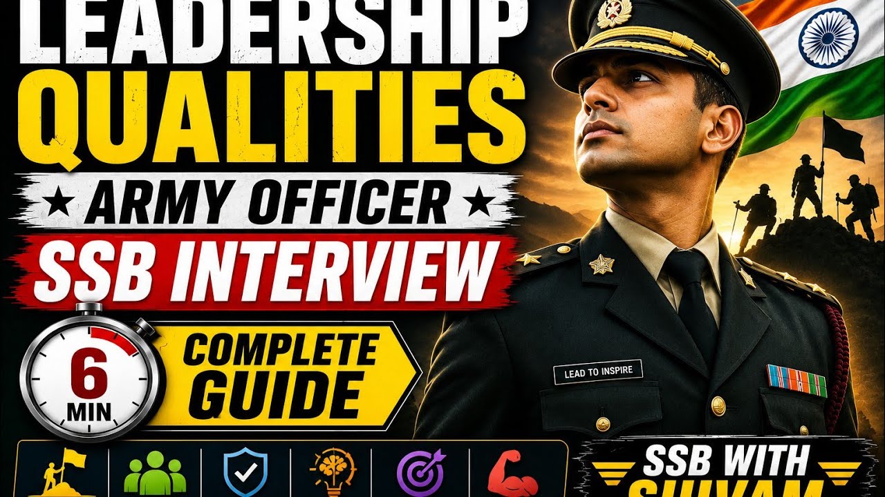 Leadership Qualities of an Army Officer | SSB Lecturette | Complete Guide in 6 Minutes