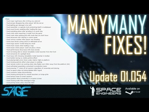 Space Engineers, Fixes