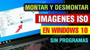 Como montar y desmontar una imagen ISO en Windows 10 SIN PROGRAMAS 2025 sin daemon tools ni ultraiso