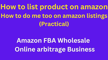 How to do me too on amazon listings/amazon fba me too listings/how to list product on amazon