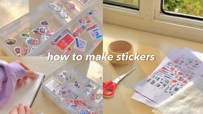 DIY Winnie The Pooh stickers😍/diy handmade stickers/how to make diy  stickers 