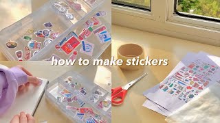 how to make your own stickers 🍥 | without sticker paper