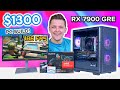 Best $1300 Gaming PC Build 2024! 😄 [Full RX 7900 GRE Guide w/ Benchmarks]