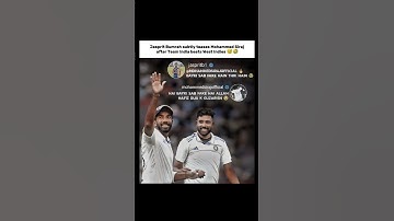 Jasprit Bumrah subtly teases Mohammed Siraj after India beats West Indies 😅🤣