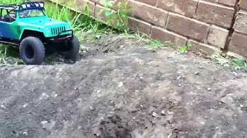 The new axail scx10 JEEP WRANGLER G6 FALKEN EDITION first run