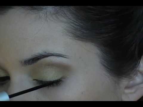 Golden Glamour Eyes Pin Up Girl Makeup Tutorial - 1950's Easy Makeup - PUG Makeup