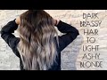 FOILAYAGE | Dark BRASSY Hair To Light ASHY Blonde | + Formulation