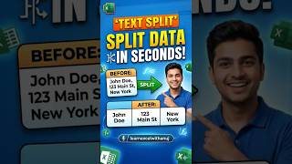 Split Data in Excel in Seconds! ⚡️ (TEXTSPLIT Formula)