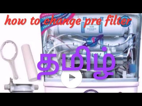 How to change Ro Pre filter// spun filter changing// Reverse osmosis ...