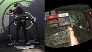 Virtuix Omni - Grand Theft Auto V(Interested in investing in Virtuix? Learn more: http://www.seedinvest.com/virtuix We do not condone the violence in this video. Grand Theft Auto V is not ..., 2015-04-16T18:48:51.000Z)
