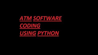 Celebrity Part-2 ATM Software Coding by Mounish Wealth