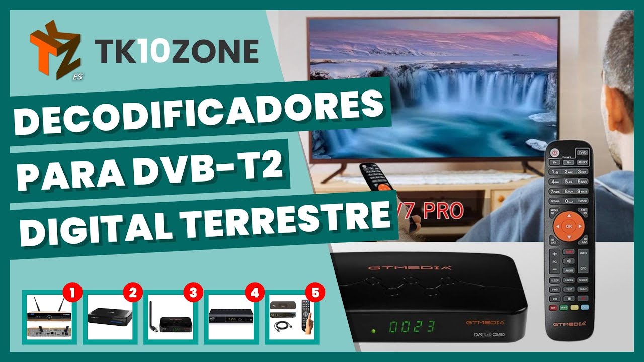 Los 5 mejores decodificadores para DVB-T2 digital terrestre 