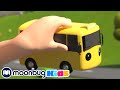 Wheels On The Yellow Bus | Gecko's Garage Songs | Children's Music | Vehicles For Kids!