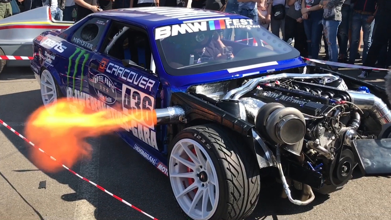 Wide Chop Top BMW e30 swap M5 Turbo 1026CP 2STEP Flames ...