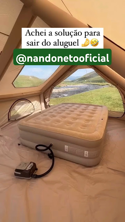 🕶️ Veja que incrível esta barraca de camping inflável #nandonetooficial