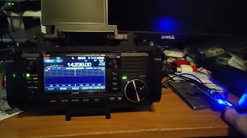 ezDV (FreeDV on ESP32) transmitting wirelessly to IC-705