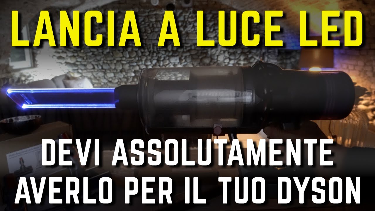 BOCCHETTA A LANCIA con LUCE LED per DYSON V7, V8, V10, V11 e V15 - YouTube