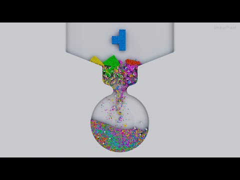 Shredding Tetris. Crusher Machine. Simulation [17]
