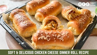 Soft & Delicious Chicken Cheese Dinner Roll /Chicken Cheese Bread For Iftar Party Snack Ramadan 2023