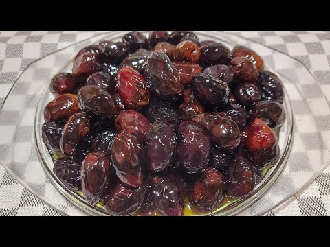 طريقة تخليل الزيتون الأسود بدون مرارة جاهز للأكل خلال أسبوع