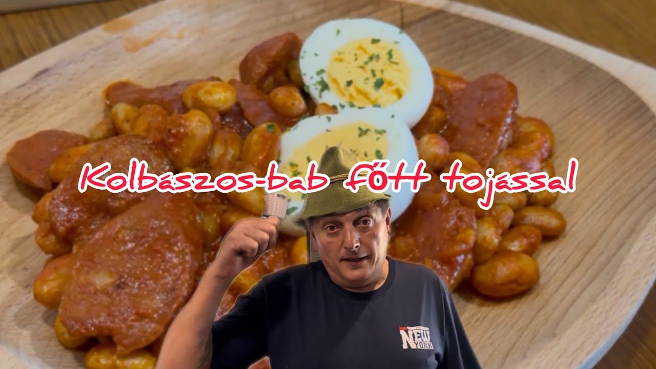 Anyós - Só konyhája (Kolbászos-bab főtt tojással) 🫘🫘🥚🥚🍳