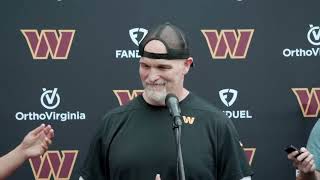 Head Coach Dan Quinn Speaks to the Media Before Today's OTA | Washington Commanders