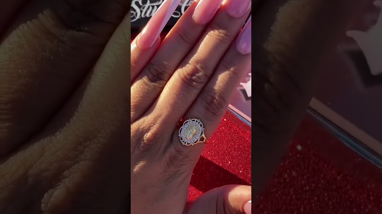 Adjustable Gold Plated Virgin Mary Rings 💕