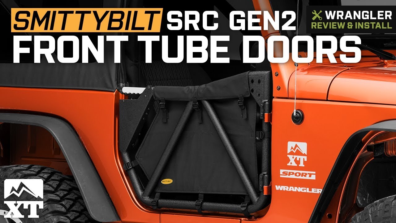 Jeep Wrangler JK Smittybilt SRC Gen2 Front Tube Doors (2007-2018) Review &  Install - YouTube