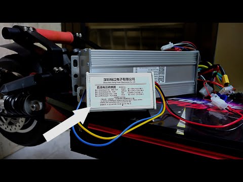 How To Wire DC To DC Step-Down Converter | Electric Scooter With 36v-72v Battery Into 12v 10A Output